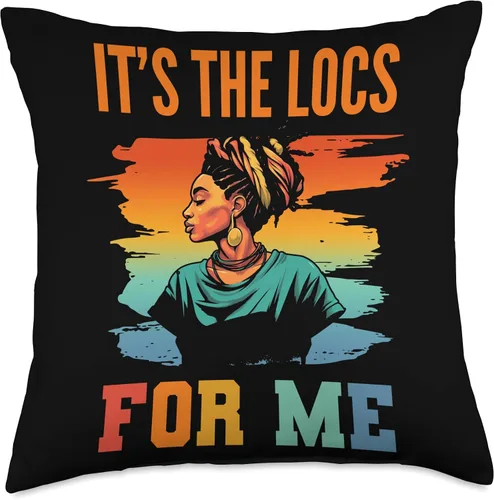 Miniatura 4 de Locs Afro Dreadlocks Love Natural Beauty Hair It's the Locs for Me Afro Hair - Almohada negra americana africana, 16 x 16 pulgadas, multicolor