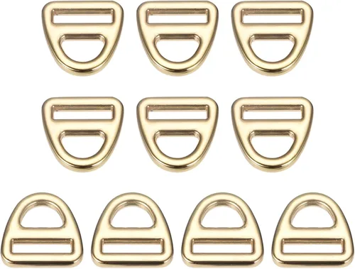 Miniatura 6 de uxcell Ajustador de hebilla triangular, triángulo de anillos en D, triángulo con clip giratorio de barra para correas de bolsa Gris oscuro
