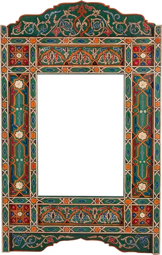 Marco de espejo marroquí, espejo de granja, espejo de arco, espejo de madera grande, marco de espejo de baño rústico, pared colgante rectangular de