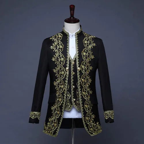 Miniatura 3 de Abrigo steampunk para hombre, chaqueta gótica victoriana, uniforme de Halloween, estilo vintage