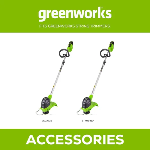 Miniatura 5 de GreenWorks 2900719. Paquete de 3 bobinas de reemplazo para recortadora de doble línea.