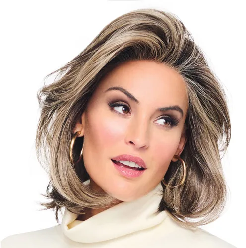 Miniatura 28 de Raquel Welch Flying Solo - Peluca de página para niño, 100% atada a mano por ropa de pelo, gorra pequeña promedio, RL4/10SS Iced Java Java helado