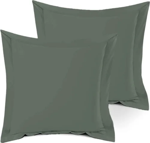 Miniatura 59 de Juego de 2 fundas de almohada estándar de 600 hilos, 100% algodón egipcio, con cierre de sobre, tamaño estándar de 20 x 26 pulgadas, fundas