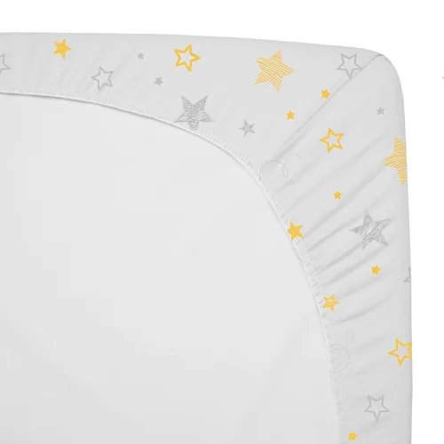 Miniatura 4 de American Baby Company Paquete de 3 sábanas bajeras para cuna de 100 % algodón natural de 52 x 28 pulgadas, suaves, transpirables, hipoalergénicas