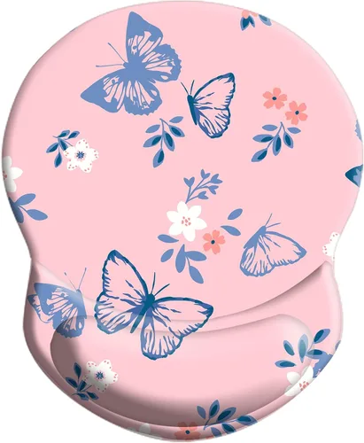 Miniatura 8 de Alfombrilla de mouse ergonómica con soporte para muñeca, cómoda alfombrilla de mouse para computadora con base de poliuretano antideslizante