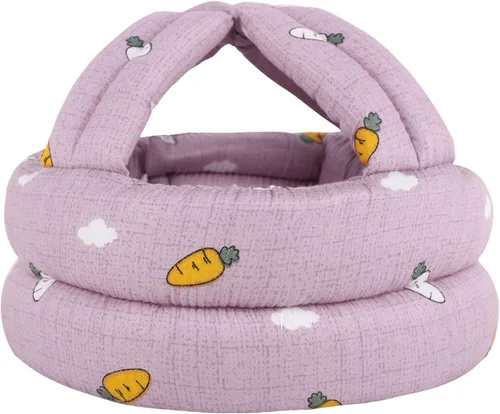 Simplicity - Casco de seguridad acolchado a prueba de golpes, para bebé o niño pequeño Zanahoria rosa