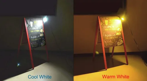 Miniatura 5 de Kiven 1 unids LED clip en luz al aire libre IP65 impermeable 3000 K blanco cálido letrero pizarra iluminación ajustable escritorio brazo lámpara