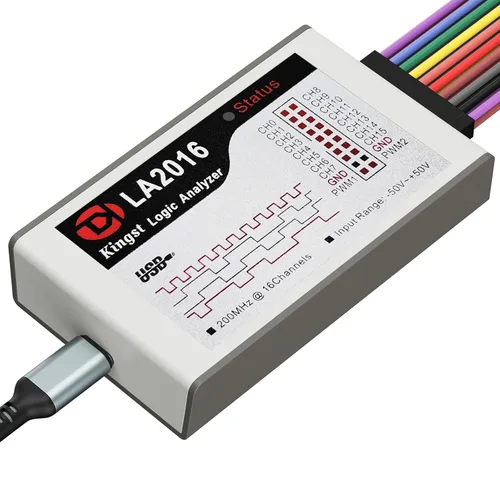 Miniatura 9 de LA5016 Analizador Lógico USB - 16 Canales 500MS/s 10GB de Profundidad Generador PWM, Herramienta de Depuración MCU ARM FPGA, Software en Inglés