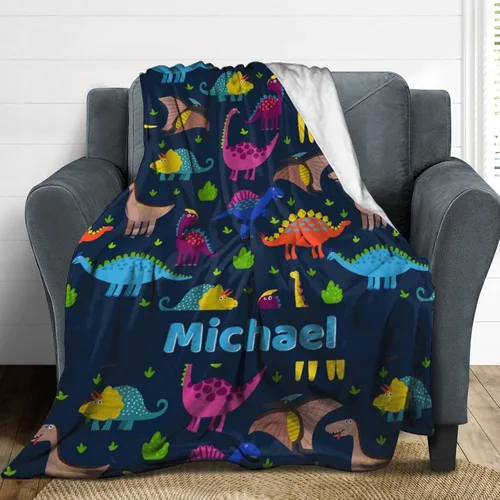 Miniatura 34 de Artsadd Manta de bebé personalizada para niños y niñas con nombre, manta personalizada con nombre de bebé con patrón de unicornio, manta