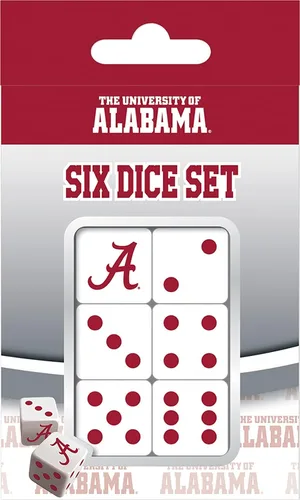 Miniatura 15 de MasterPieces Game Day - NCAA Clemson Tigers - Juego de 6 dados con logotipo del equipo, tamaño estándar D6
