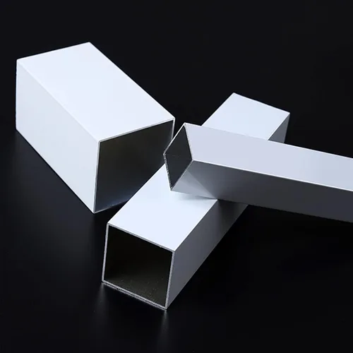 Miniatura 3 de Tubo cuadrado de aluminio, tamaño 0.394 in x 0.394 in x 0.039 in, longitud 39.370 in/39.37 pulgadas, tubo de aluminio blanco para proyectos