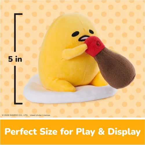 Miniatura 5 de GUND Sanrio Gudetama - Animal de peluche Lazy Egg, juguete de peluche Shakipiyo Chick para niños de 1 año en adelante, 5