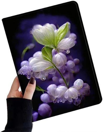 Miniatura 34 de kaidisen Funda de flores compatible con iPad de 9.7 pulgadas, 6ª y 5ª generación, iPad Air/Air 2, diseño de flores, ilustración floral con soporte