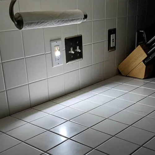 Miniatura 2 de Luz nocturna TR Wall Outlet&Interruptor de luz Sigle Pole iluminado(4+2)