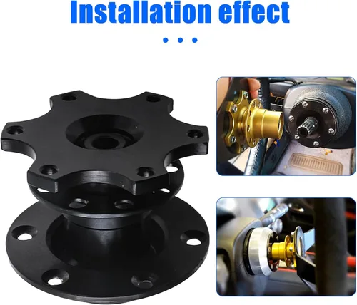Miniatura 4 de Adaptador de volante de aluminio Sodcay, buje de liberación rápida, dispositivo de modificación de carreras de 6 agujeros, accesorios universales