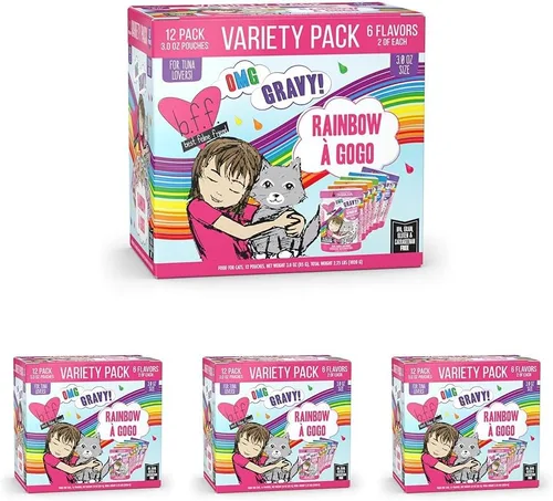 Miniatura 25 de Weruva latas de comida húmeda para gatos sin granos y bolsas B.F.F. (Best Feline Friend), Púrpura