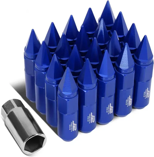 Miniatura 14 de J2 Engineering - 20 tuercas M12 x 1.25 7075-T6 de aluminio de 3.543 in con adaptador de enchufe (negro)