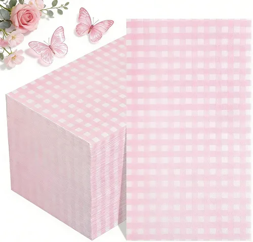 Miniatura 10 de WDF Paquete de 150 servilletas de papel azul bebé, 3 capas, desechables, color azul y blanco, servilletas de cena de invitados de papel para baño