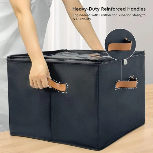 Miniatura 6 de Caja organizadora de zapatos, paquete de 2, organizador de almacenamiento de zapatos con cubierta transparente, divisores ajustables para 16-32
