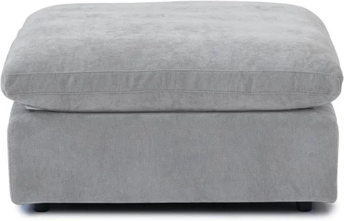 Miniatura 11 de WJShome Sofá Seccional Cloud Couch de 83 pulgadas para sala de estar, sofá seccional modular relleno de plumón, sofás en forma de L con otomana