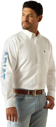 Miniatura 78 de Ariat Camisa de sarga con logotipo del equipo para hombre