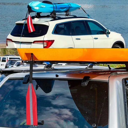 Miniatura 6 de Bandera de viaje de seguridad para kayak, canoa, bandera de seguridad para kayak, remolque, bandera de viaje, accesorios de kayak, bandera