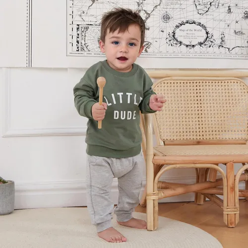 Miniatura 2 de Conjunto de ropa de 2 piezas para bebés y niños pequeños para otoño e invierno