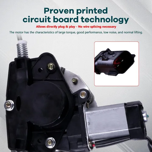 Miniatura 3 de FINDAUTO Elevalunas eléctrico delantero izquierdo del lado del conductor para 1999-2000 para Jeep Grand para Cherokee 741-552 Elevalunas y conjunto