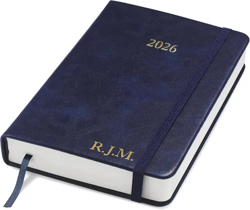 Miniatura 9 de Wykeham's Agenda diaria ejecutiva 2026 – Días festivos y formato – Personalización disponible (marrón, 6 x 4.5 pulgadas)