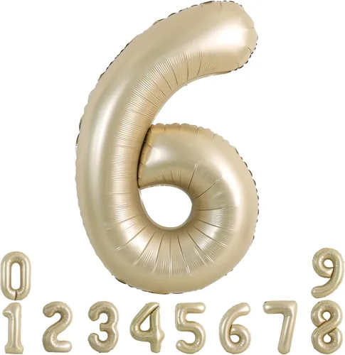 Miniatura 101 de TONIFUL 40 Inch Pastel Blue Number 8 Foil Balloons Large Mylar Foil Digital 8 Balloons for 8th Birthday, Gender Neutral Party, Baby Shower, Oro rosa