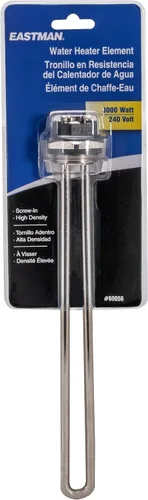 Miniatura 9 de Eastman Elemento calentador de agua eléctrico recto de 120 V x 1500 W de alta densidad, elemento de calentamiento de agua caliente con funda