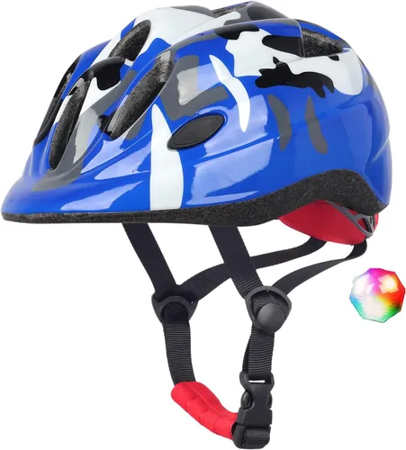 Miniatura 12 de Casco de bicicleta para niños pequeños, cascos ajustables para niños y niñas de bebé a niños (edad 1-8), multideportes para patinaje de bicicleta