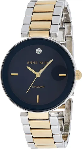 Miniatura 10 de Anne Klein Reloj de pulsera con esfera de diamante genuino para mujer