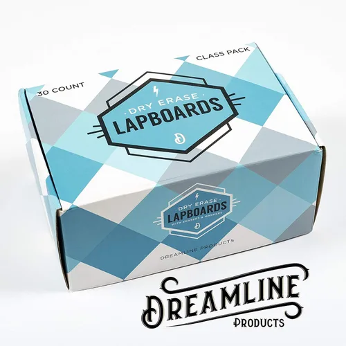 Miniatura 9 de Pizarras de borrado en seco [30 piezas de doble cara] Lapboards con revestimiento ClearWipe - Pizarras blancas pequeñas - Mini pizarras blancas de 9