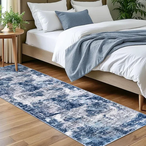 Miniatura 54 de Lansny Alfombra pequeña abstracta de 2 x 3 pies, alfombra de entrada, alfombra lavable para puerta de entrada, alfombra lavable antideslizante