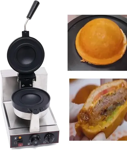 Miniatura 9 de Hamburguesa eléctrica de 1000 W, prensa de hamburguesas Panini, máquina de cocción de hamburguesas eléctricas antiadherentes, máquina de prensa