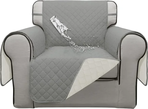 Miniatura 18 de ISSUNTEX Fundas de sofá de dos plazas con doble protección 100% impermeables para sala de estar, fundas para sofá de 2 cojines, protector de muebles