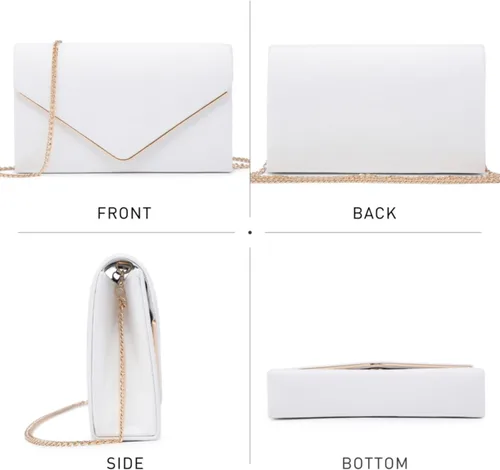 Miniatura 3 de Bolsos de mano Dasein para mujer, de ante sintética, para noche, formales para fiestas, bodas, cócteles, graduación