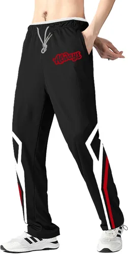 Miniatura 38 de Pantalones deportivos para hombre con bolsillos con cremallera, pantalones deportivos ligeros, pantalones de entrenamiento holgados atléticos