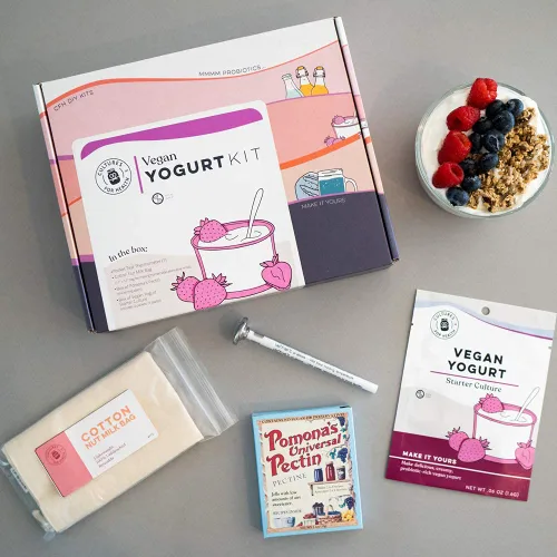 Miniatura 7 de Cultures for Health Kit de inicio de yogur vegano Kit de bricolaje de 7 piezas incluye 4 paquetes de cultivo de yogur sin lácteos, polvo