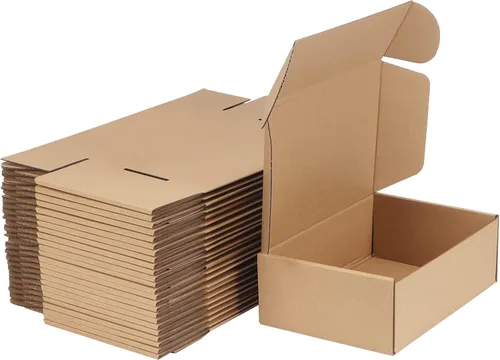 Miniatura 41 de MEBRUDY Cajas de envío de 4 x 4 x 2 pulgadas, paquete de 100 unidades, pequeñas cajas de cartón corrugado para enviar por correo, embalaje de Marrón