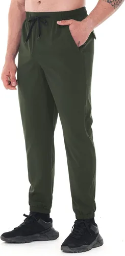 Miniatura 4 de MELOO Pantalones deportivos para hombre con bolsillos, transpirables, de secado rápido, impermeables, para campamento, pesca, correr, senderismo