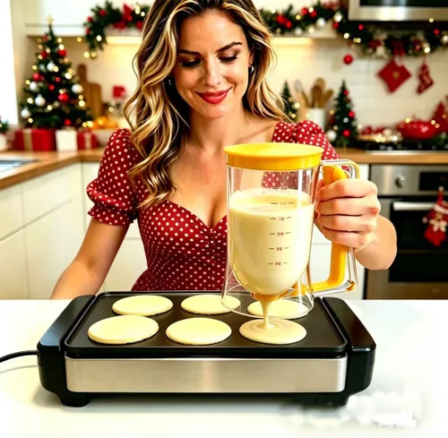 Miniatura 3 de BBSTARZ Separador de masa para magdalenas, crepes, galletas, pasteles, gofres. Dispensador de masa, separador de galletas, separador de crema. Taza