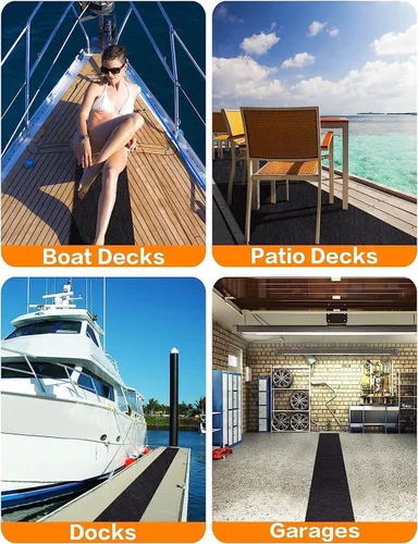 Miniatura 7 de PAMASE Boat Trailer Bunk Carpet - Ultra Thick Wear-Resistant Marine Carpeting Covers for Boat Lift Bunks, Shock Absorption Padding Mats Parts