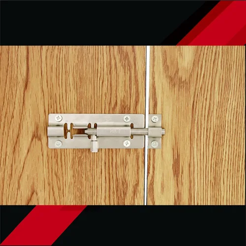 Miniatura 8 de BT002 - Cerradura de perno de barril de 4 pulgadas, cerradura de puerta gruesa de alta calidad, cerradura deslizante de acero inoxidable con 12