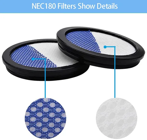 Miniatura 4 de Filtro Rapidclean Pro solo compatible con aspiradoras Eureka Rapidclean Pro Stick NEC180, NEC280TL, NEC380, NEC480, NEC185, NEC186, NEC190.