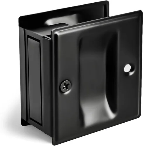 Miniatura 13 de HOMOTEK Paquete de 2 tiradores de privacidad para puerta, sin placa de interruptor, reemplaza los tiradores de paso viejos o dañados, 2-3/4 x 2-1/2