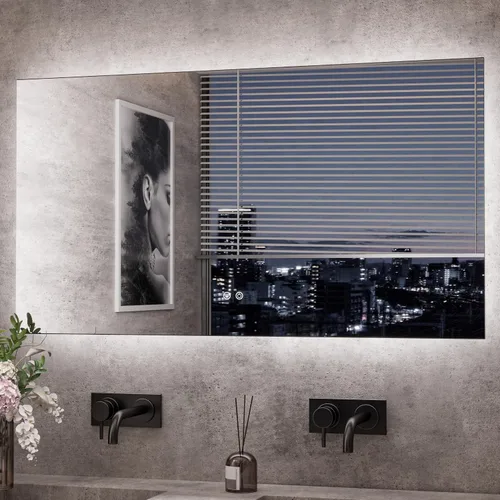 Miniatura 43 de TETOTE - Espejo retroiluminado para baño con luz, botón táctil regulable y función antivaho (horizontal o vertical)