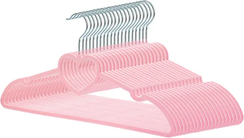 Paquete de 20 perchas de terciopelo antideslizantes de 16 pulgadas para adultos, perchas delgadas con gancho giratorio de 360 grados, duraderas y