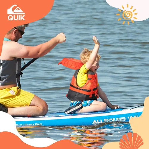 Miniatura 5 de QUIKSILVER Chaleco salvavidas para niños pequeños de menos de 33 libras, aprobado por USCG Tipo III PFD, chaleco salvavidas ligero con hebillas